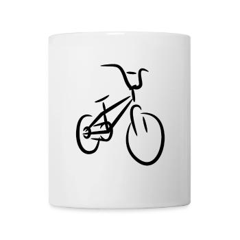 BMX Bike Drawing - Mug - white - Front
