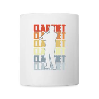 Vintage Klarinette - Tasse - Weiß - Vorne