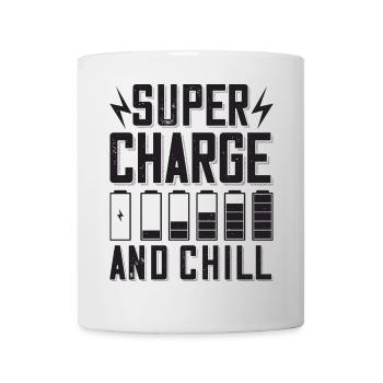 Supercharge And Chill - for electric car fans - Mug - white - Front