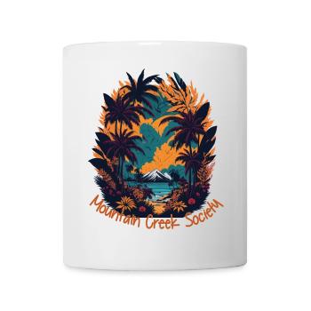 Mountain Creek Tropenlandschaft - Tasse - Weiß - Vorne