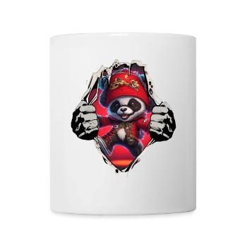 Panda Pirat unterm Shirt - Tasse - Weiß - Vorne