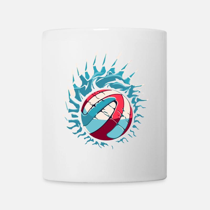 Volleyball Logo - Tasse - Weiß