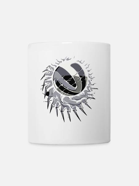 Volleyball Volleyballer Logo - Tasse - Weiß