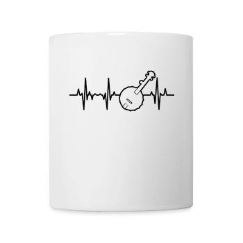 Banjo ECG Heartline - Mug blanc - blanc - Devant