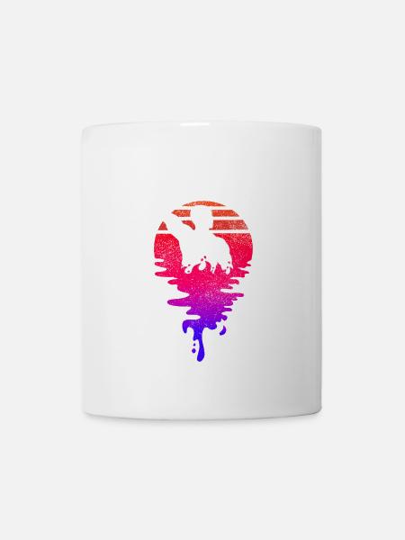 Wasserball Spieler Sunset - Tasse - Weiß