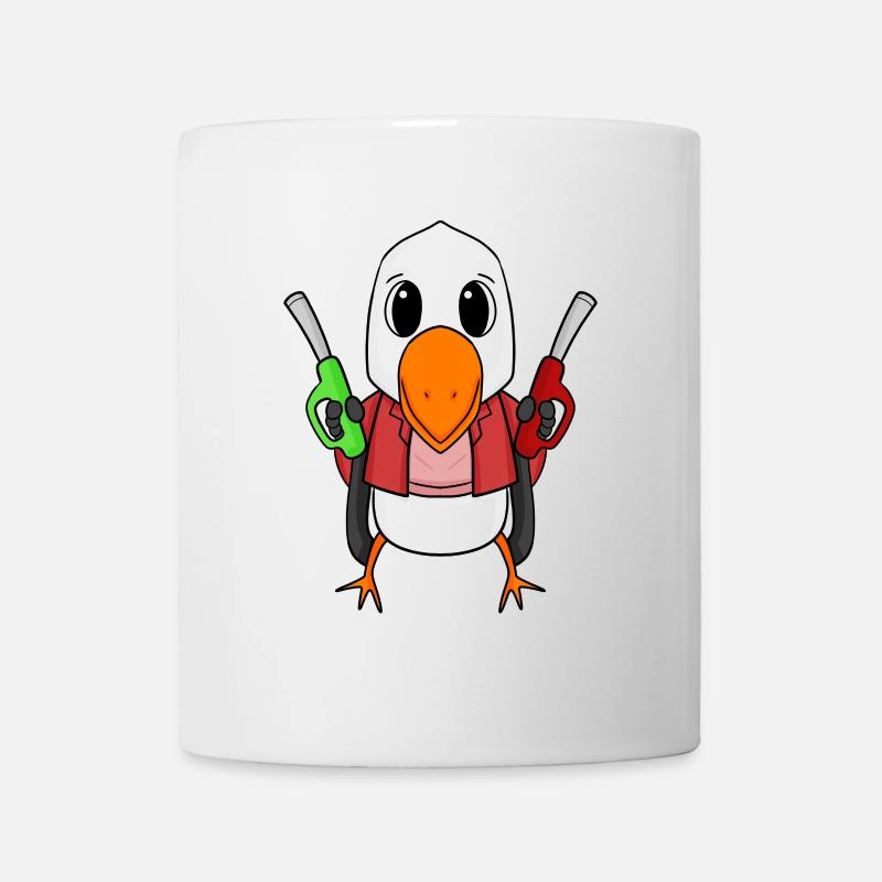 Tankwart Möwe Tankstelle - Tasse - Weiß