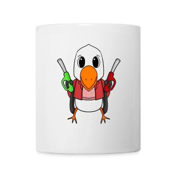 Tankwart Möwe Tankstelle - Tasse - Weiß - Vorne
