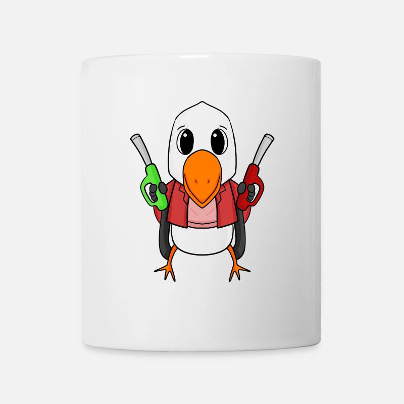 Tankwart Möwe Tankstelle - Tasse - Weiß