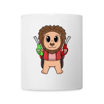 Gas station attendant Löwe petrol station - Mug - white - Front