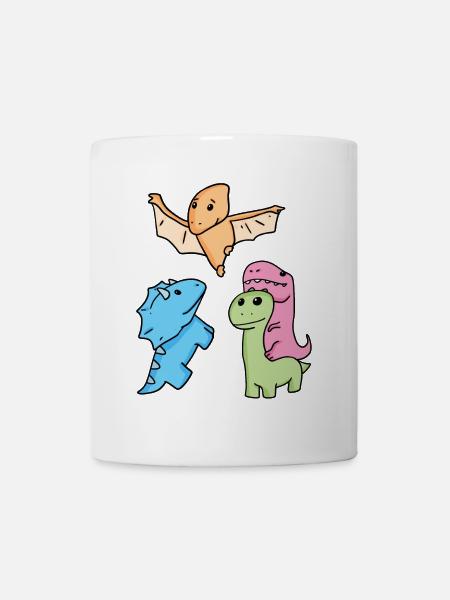 Dinosaurier - Tasse - Weiß