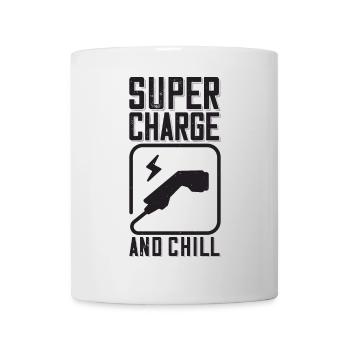 Supercharge And Chill - for electric car fans - Mug - white - Front