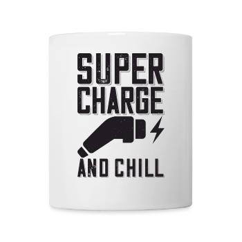 Supercharge And Chill - for electric car fans - Mug - white - Front