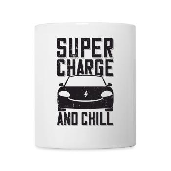 Supercharge And Chill - for electric car fans - Mug - white - Front