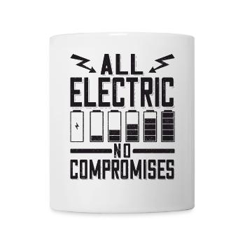 All Electric not compromises Electric Car Fans - Mug - white - Front