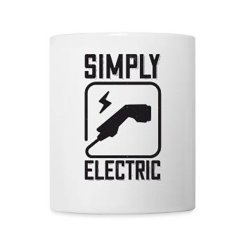 Simply Electric - for electric car fans - Mug - white - Front