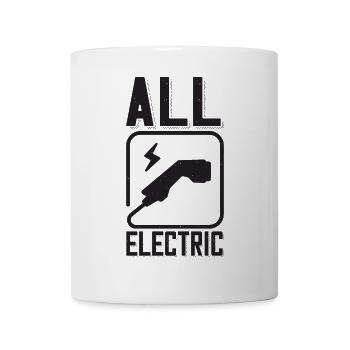 All Electric Supercharge - for electric car fans - Mug - white - Front