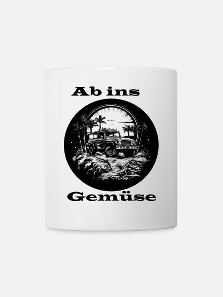Ab ins Gemüse - Tasse - Weiß