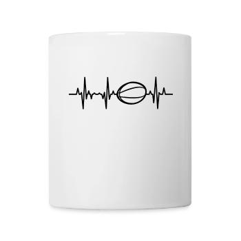 Rugby Ball Herzklopfen - Tasse - Weiß - Vorne