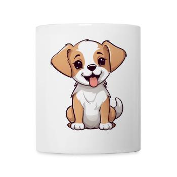 Süßer kleiner Hund Welpe Kind Baby Geschenk Hunde - Tasse - Weiß - Vorne