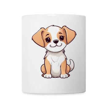 Süßer kleiner Hund Welpe Kind Baby Geschenk Hunde - Tasse - Weiß - Vorne