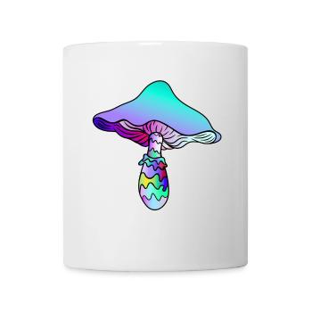 Psychedelic Mushroom - Rainbow Mushroom - Mug - white - Front