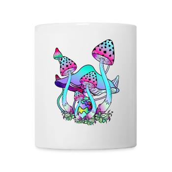 magic mushrooms psychedelic mushroom art - Mug - white - Front