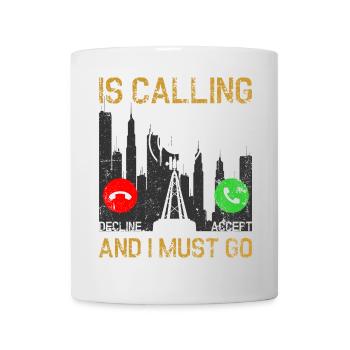 Dilemme 5G de la ville avec signal - Mug blanc - blanc - Devant