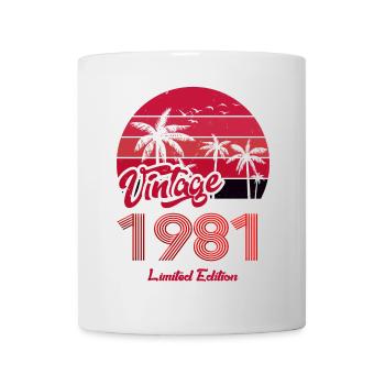 Vintage Year 1981 Limited Edition Red - Mug - white - Front
