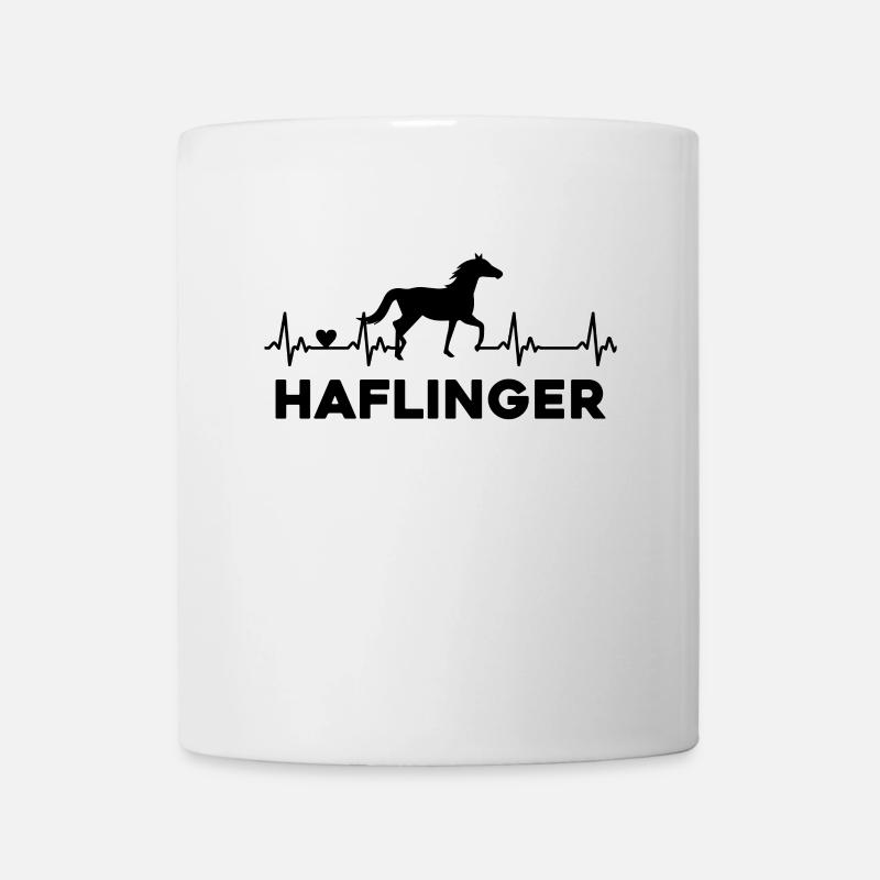 Pferd Herzschlag Reiten - Tasse - Weiß