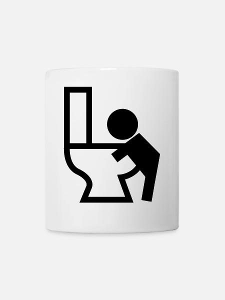 Vomissements Puck malade - Mug blanc - blanc