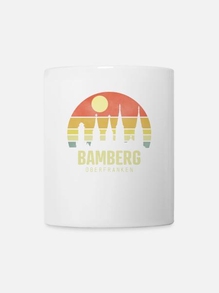 Bamberg Bamberger Stadt Oberfranken Koordinaten - Tasse - Weiß