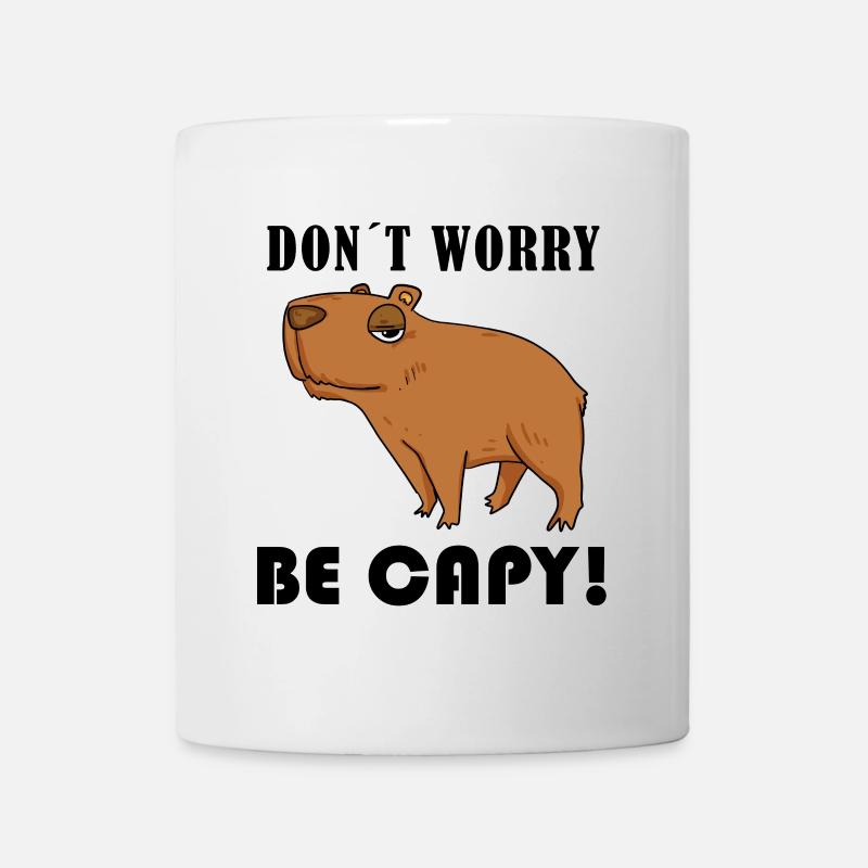 Capybara Wasserschwein Geschenk - Kop/krus - hvid
