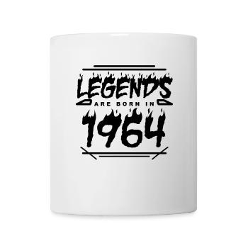 1964 - Jahrgang 1964 - Baujahr 1964 - Tasse - Weiß - Vorne