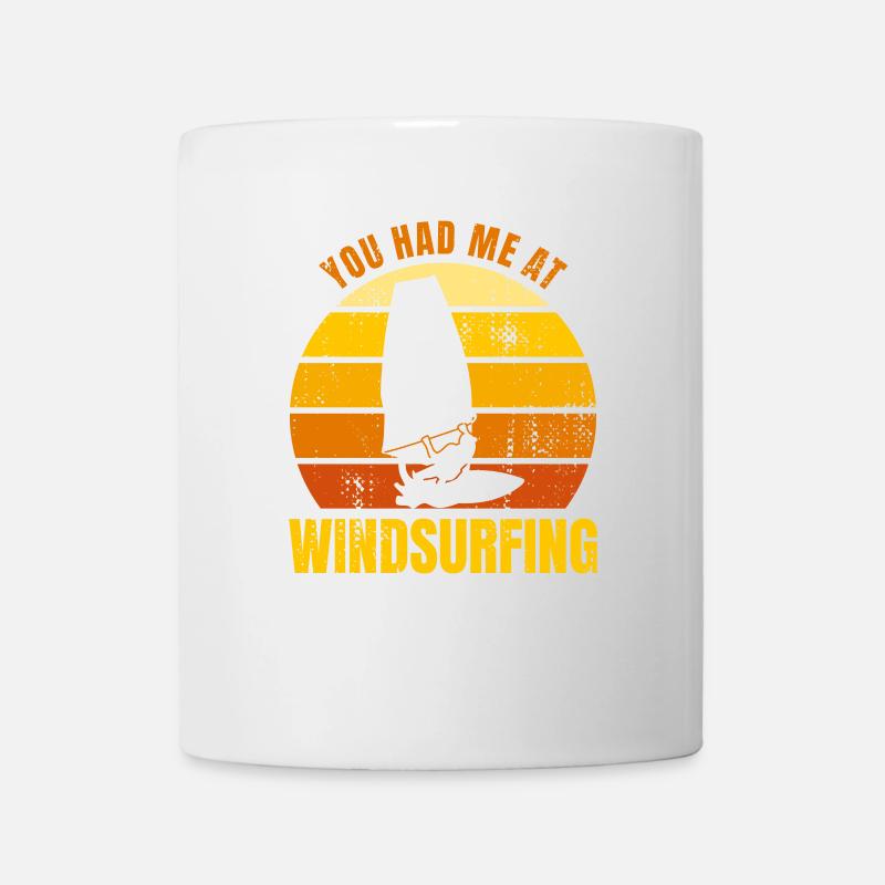 Tu m’as eu à la planche à voile - Mug blanc - blanc