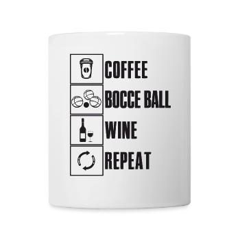 Bocce Spruch Bocce Ball mit Jack Bocci Game Bocce - Tasse - Weiß - Vorne