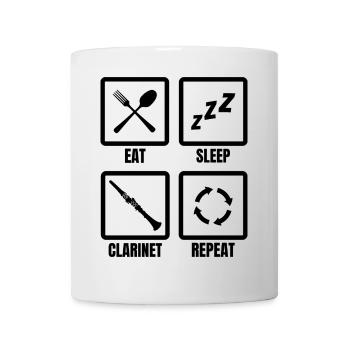 Horaire des clarinettistes - Mug blanc - blanc - Devant