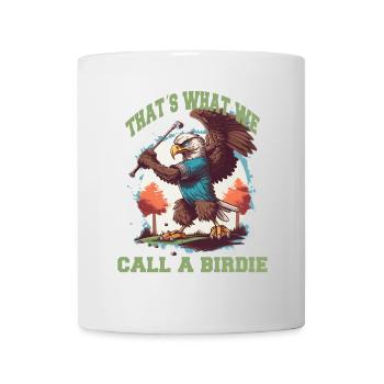 Birdie Adler swings the golf club - Mug - white - Front