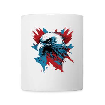 Patriotischer Adler - Tasse - Weiß - Vorne