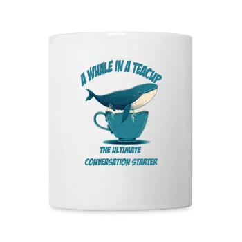 Whale in teacup conversation starter - Mug - white - Front