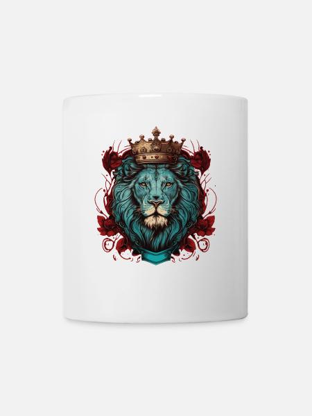 Majestätischer Löwe - Tasse - Weiß