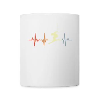 Skier palpitations ECG - Mug - white - Front