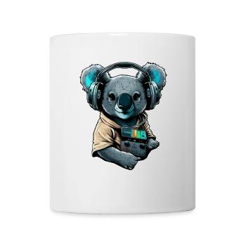 koala with headphones - Mug - white - Front