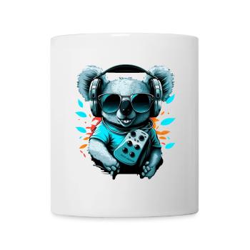 Koala bear with Walkman and sunglasses - Mug - white - Front