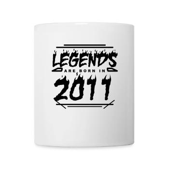 2011 - Jahrgang 2011 - Baujahr 2011 - Tasse - Weiß - Vorne