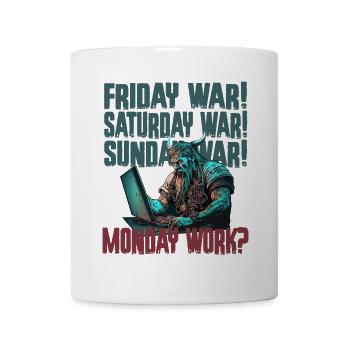 Monday work Programming Vikings - Mug - white - Front