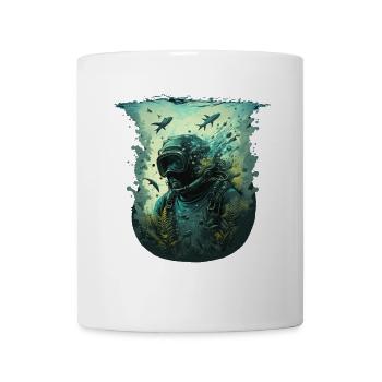 Divers underwater - Mug - white - Front