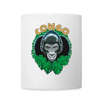 Kongo-Gorilla - Tasse - Weiß - Vorne