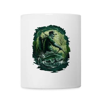 Fischer beim angeln - Tasse - Weiß - Vorne