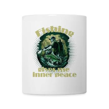 Fishing inner peace - Mug - white - Front