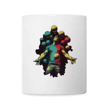 Man juggling balls - Mug - white - Front